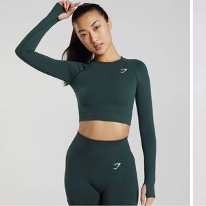 Gymshark green crop